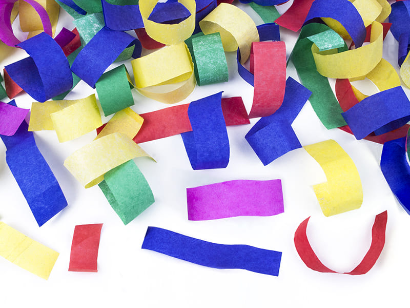Papier Streifen Bunt