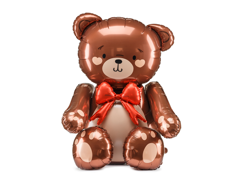 Folienballon -  Sitzender Teddy - 83cm